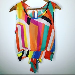 Nikita | Semi Sheer Tie back Tank